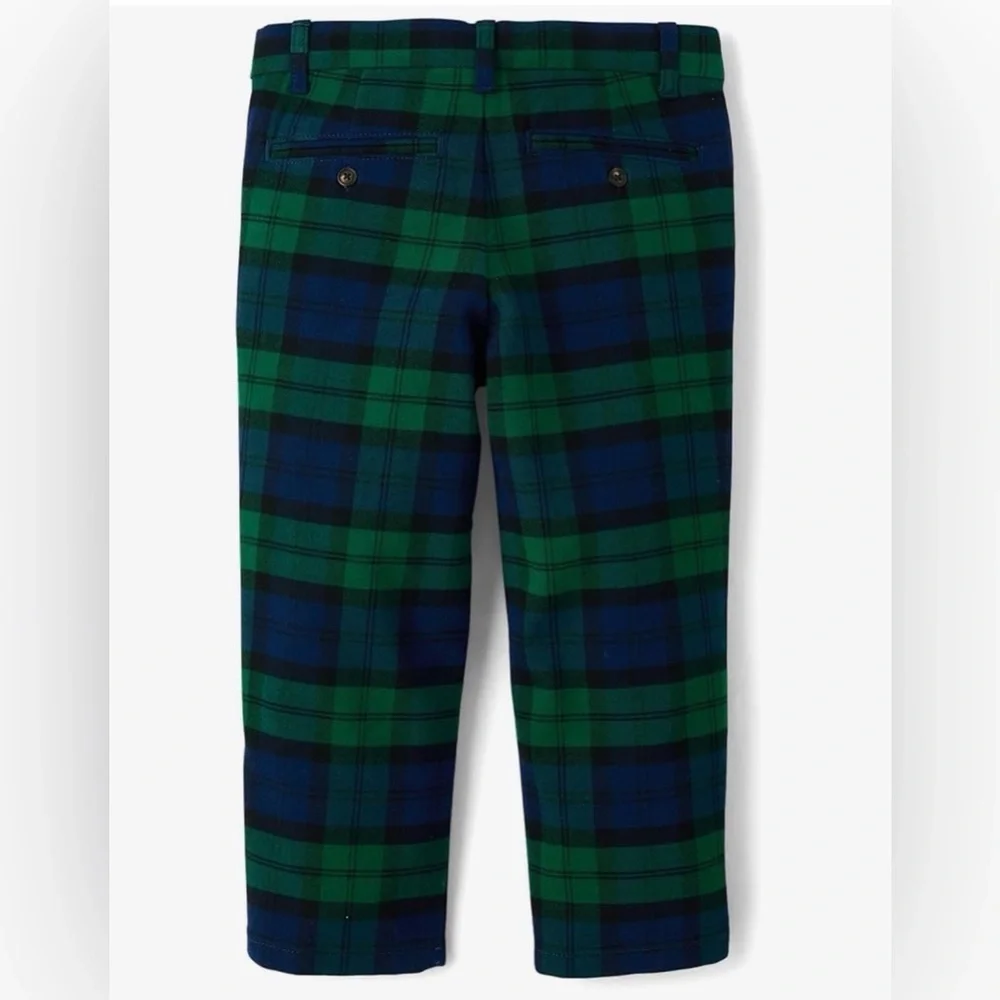 NIB! Gymboree Navy and Green Plaid Noble Forest Pants Trousers